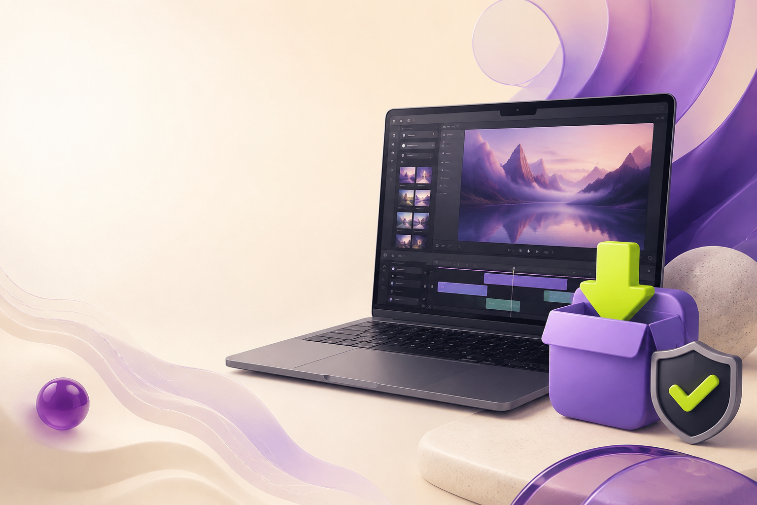 Abstract Saveforge macOS download illustration